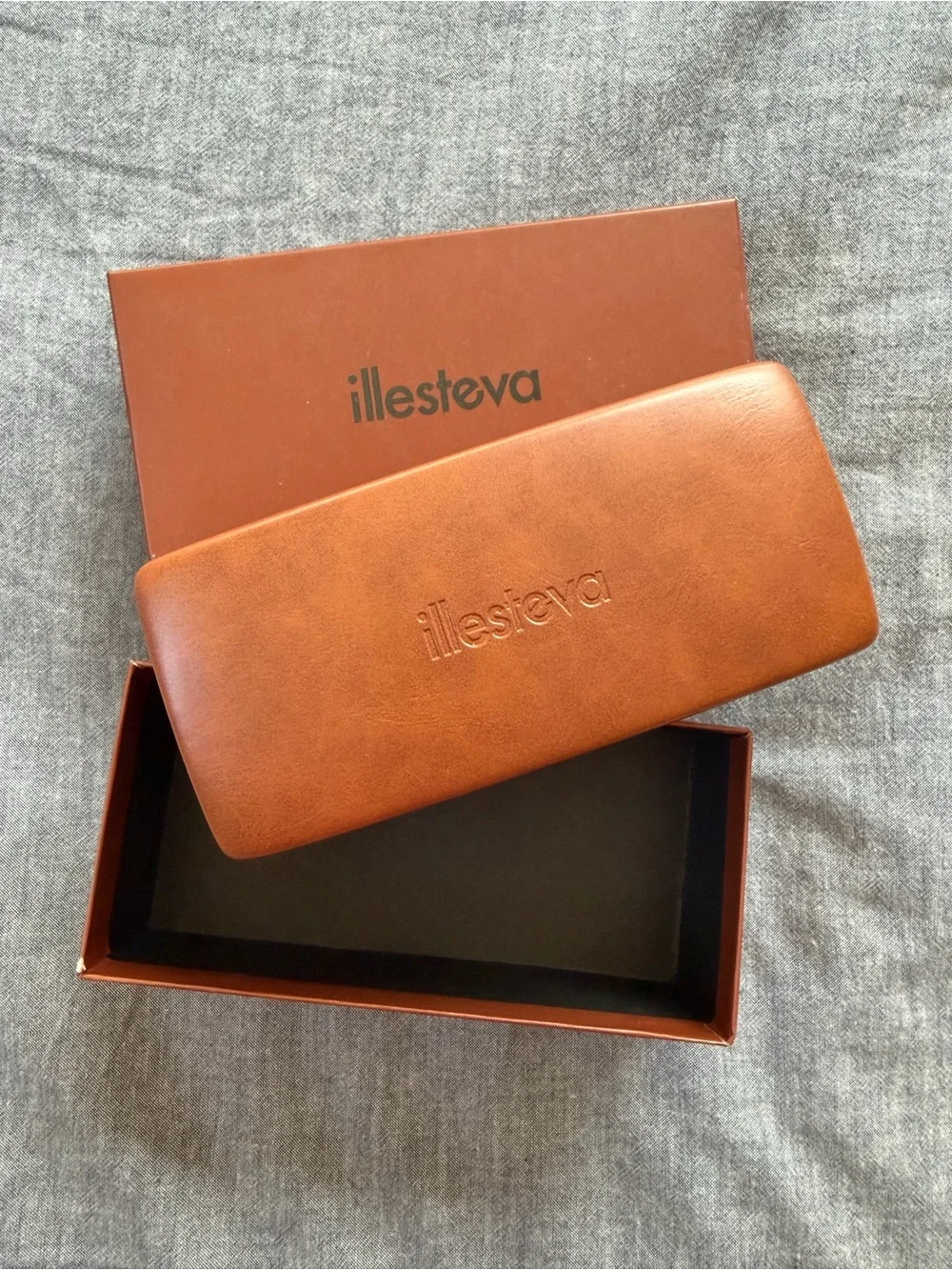 Illesteva Brown Frame Sunglasses with Blue Mirrored Lenses